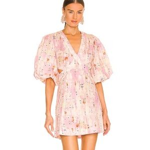 Elegant Pink Floral Dress